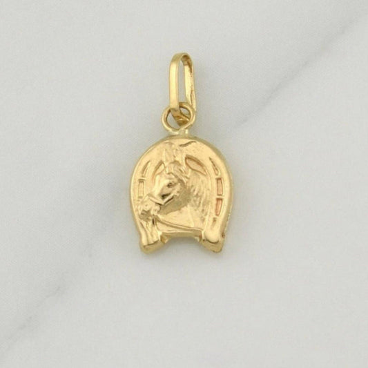 Dije Herradura Caballo 0.4 g / 1/2 in Oro Amarillo 18K