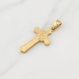 Dije Cruz San Benito 10.4 g / 2 1/4 in Oro Amarillo 18K