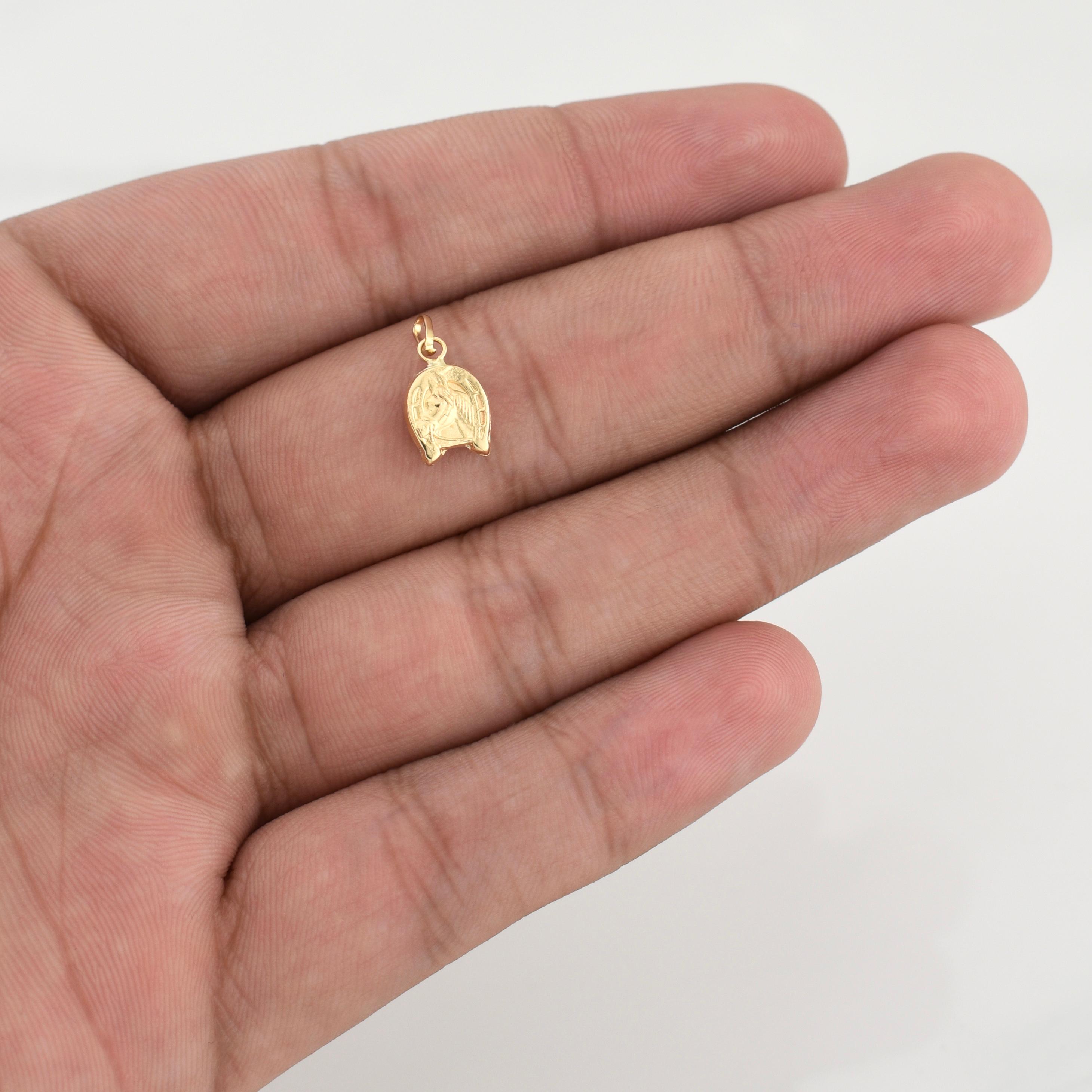 Dije Herradura Caballo 0.4 g / 1/2 in Oro Amarillo 18K