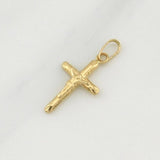 Dije Cruz Cristo 0.3 g / 3/4 in Oro Amarillo 18K