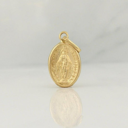 Dije Virgen Milagrosa 0.55 g / 3/4 in Oro Amarillo 18K