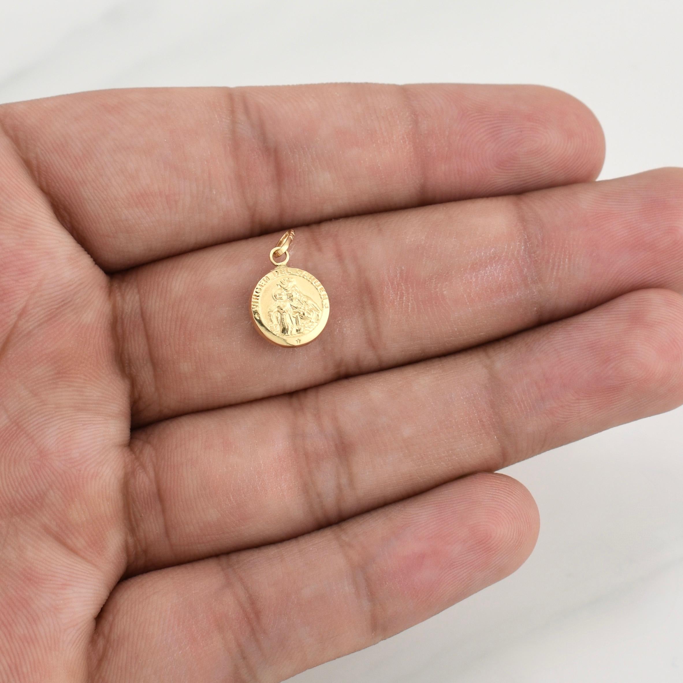 Dije Virgen Del Carmen 0.6 g / 3/4 in Oro Amarillo 18K