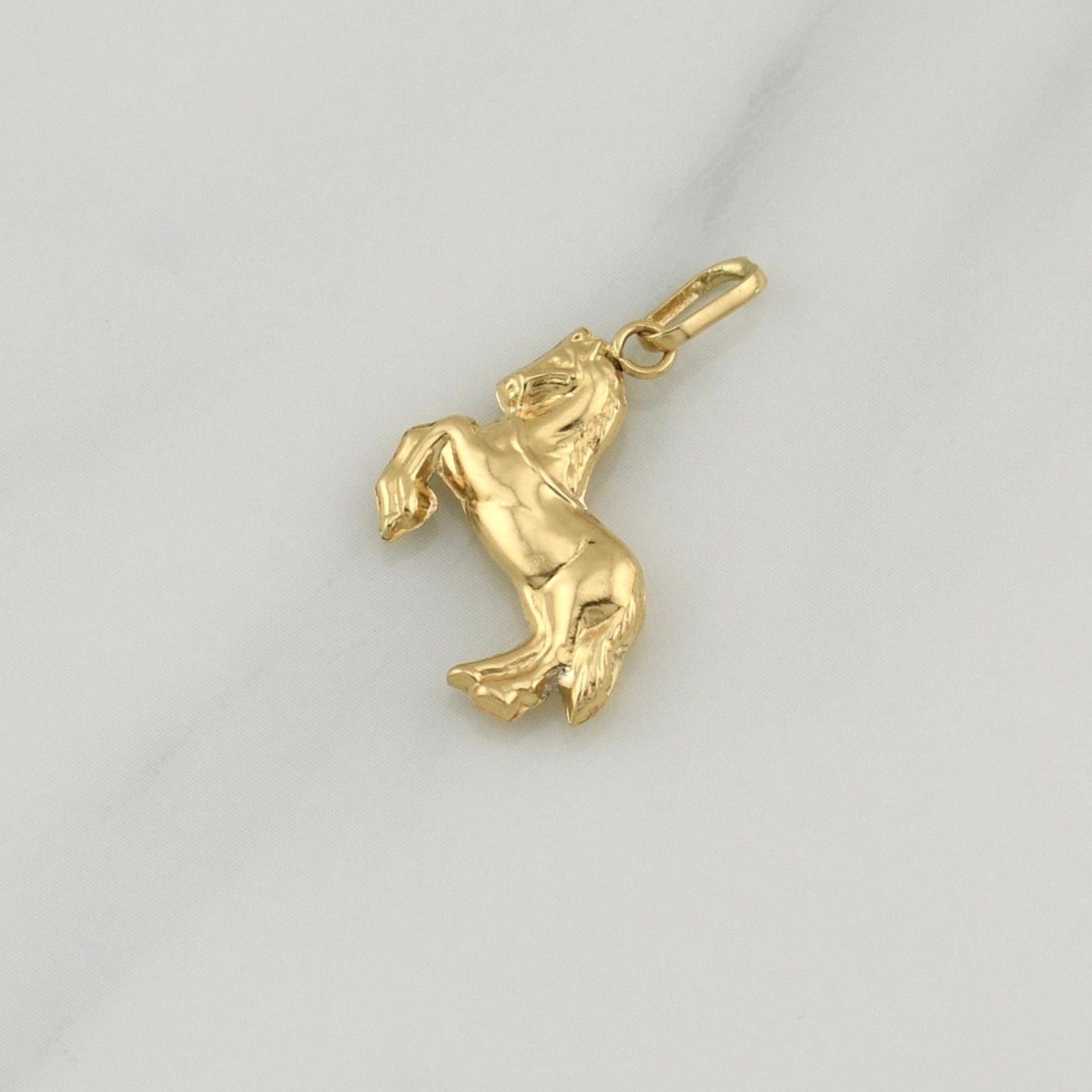 Dije Caballo 0.85 g / 3/4 in Oro Amarillo 18K