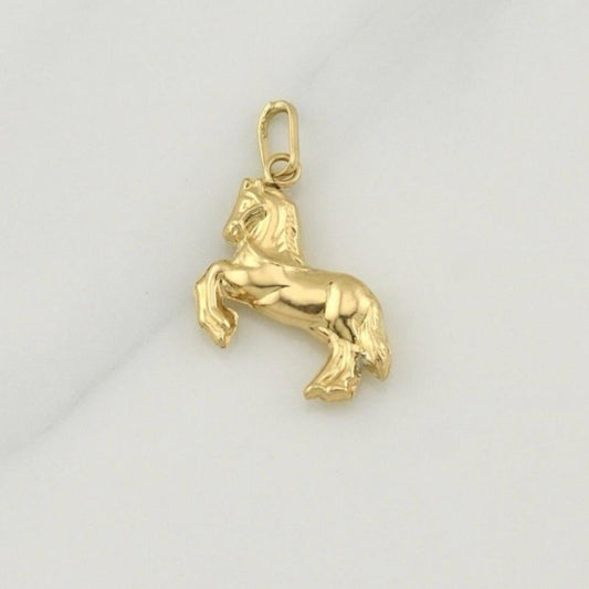 Dije Caballo 0.9 g / 3/4 in Oro Amarillo 18K