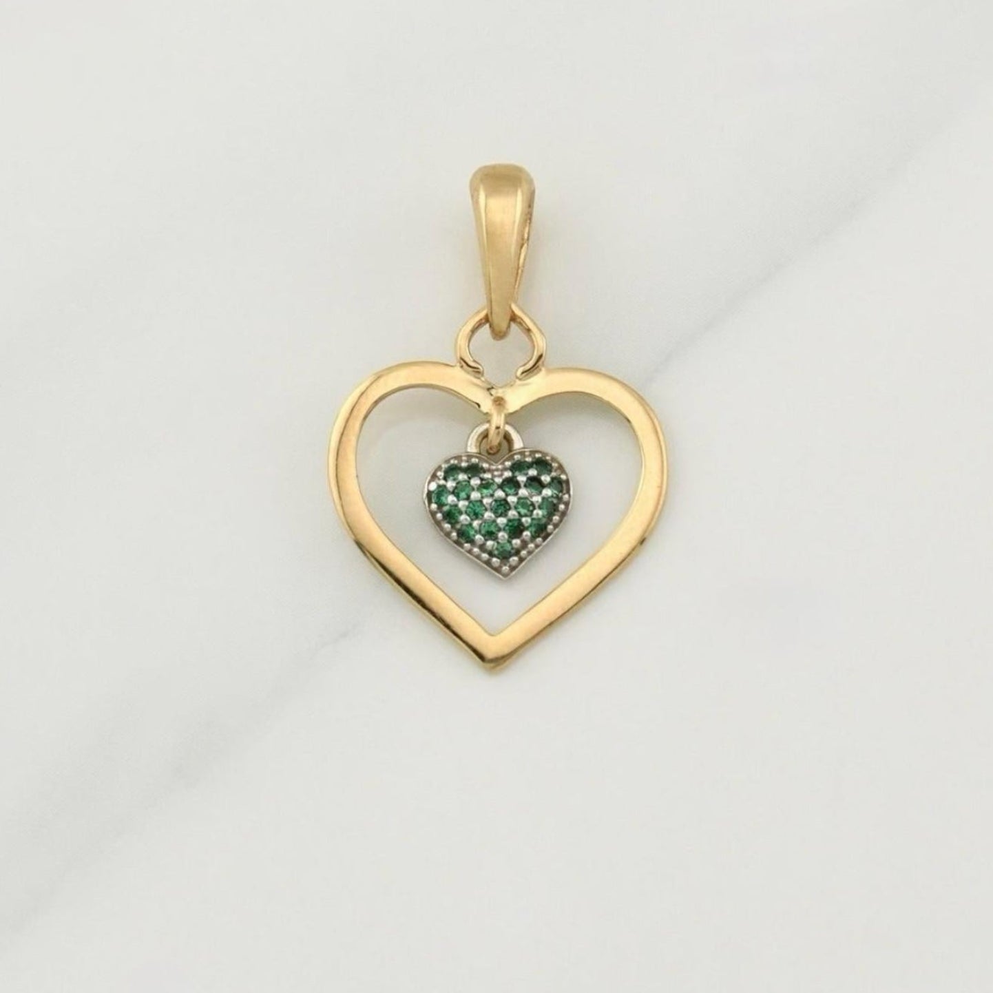 Dije Corazon 1.95 g / 1 in Oro Amarillo 18K