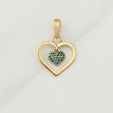 Dije Corazon 1.95 g / 1 in Oro Amarillo 18K