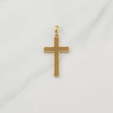 Pendant Cross Mesh 2.25 g / 1 3/4 in Yellow Gold 18K