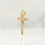 Pendant Cross Mesh 2.25 g / 1 3/4 in Yellow Gold 18K