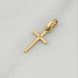Dije Cruz 0.5 g / 3/4 in Oro Amarillo 18K