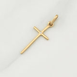 Dije Cruz 0.7 g / 1 in Oro Amarillo 18K