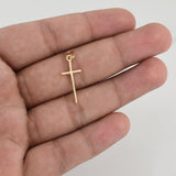 Dije Cruz 0.7 g / 1 in Oro Amarillo 18K