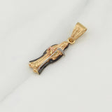 Dije Santa Muerte 2.45 g / 1 1/4 in Tres Oros 18K