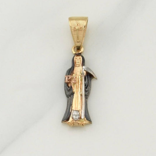 Dije Santa Muerte 2.65 g / 1 1/4 in Tres Oros 18K