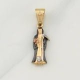 Dije Santa Muerte 2.65 g / 1 1/4 in Tres Oros 18K