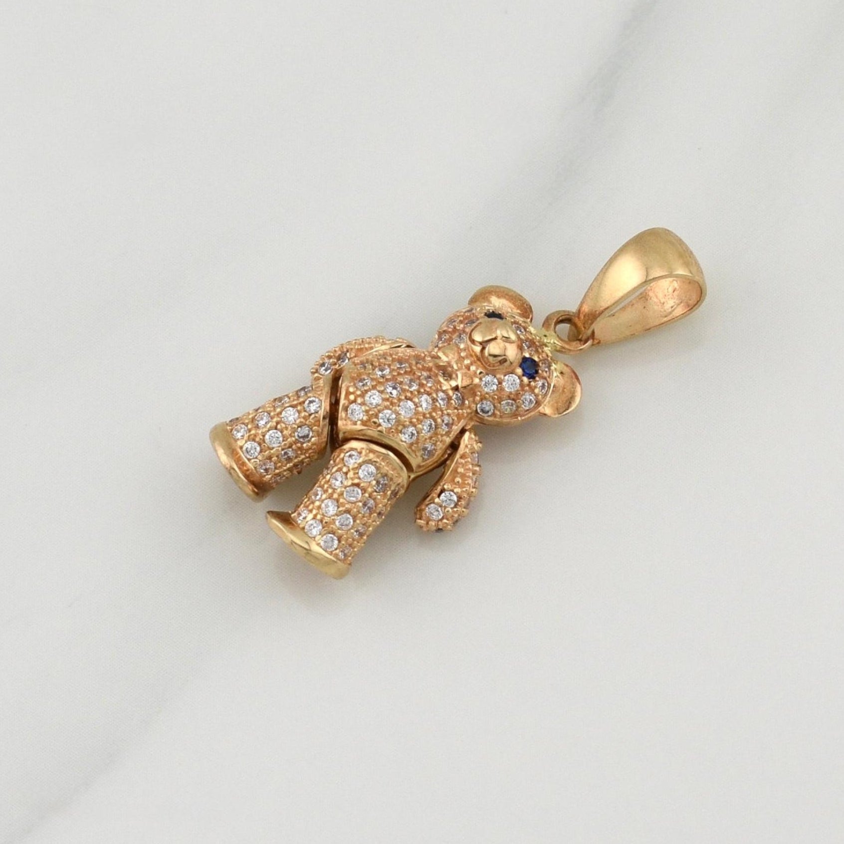 Dije Oso Articulado 4.4 g / 1 1/4 in Oro Amarillo 18K