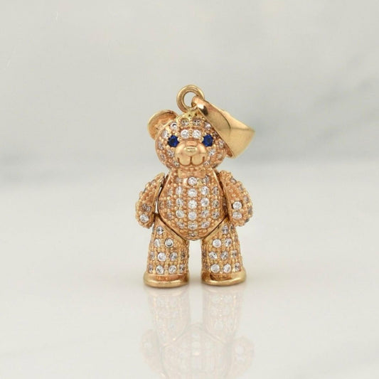 Dije Oso Articulado 4.4 g / 1 1/4 in Oro Amarillo 18K