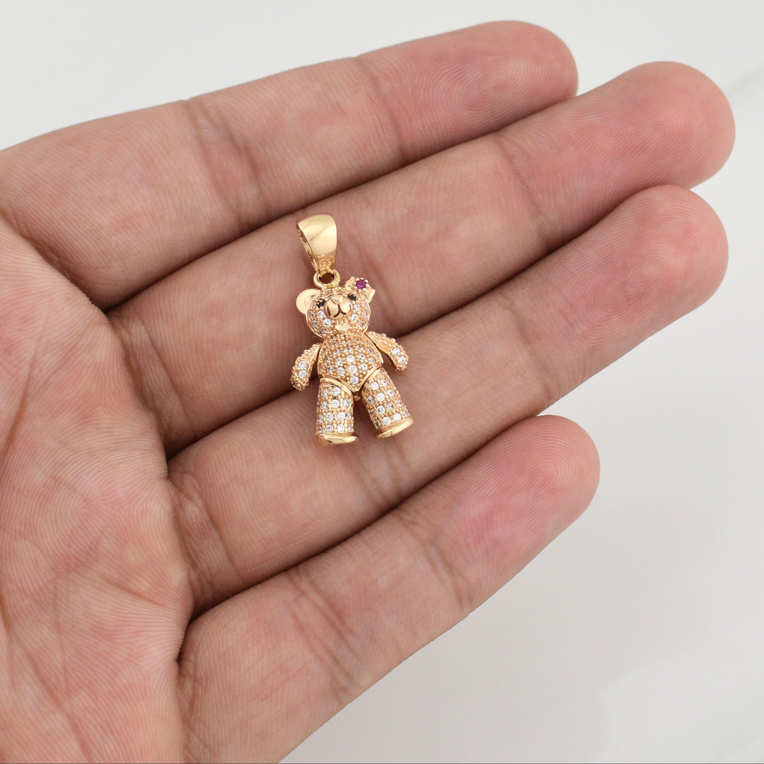 Dije Oso Articulado 4.7 g / 1 1/4 in Oro Amarillo 18K