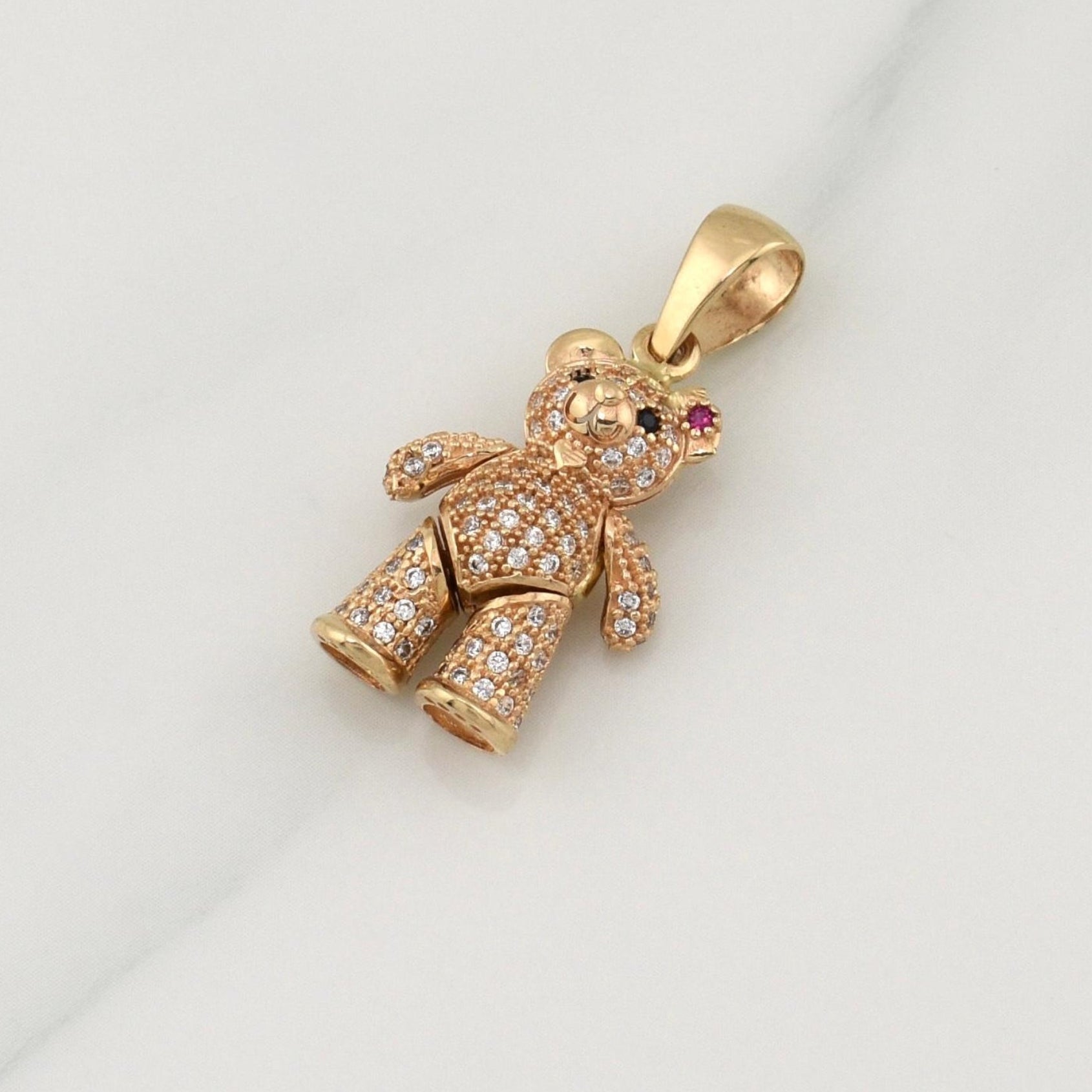 Dije Oso Articulado 4.7 g / 1 1/4 in Oro Amarillo 18K
