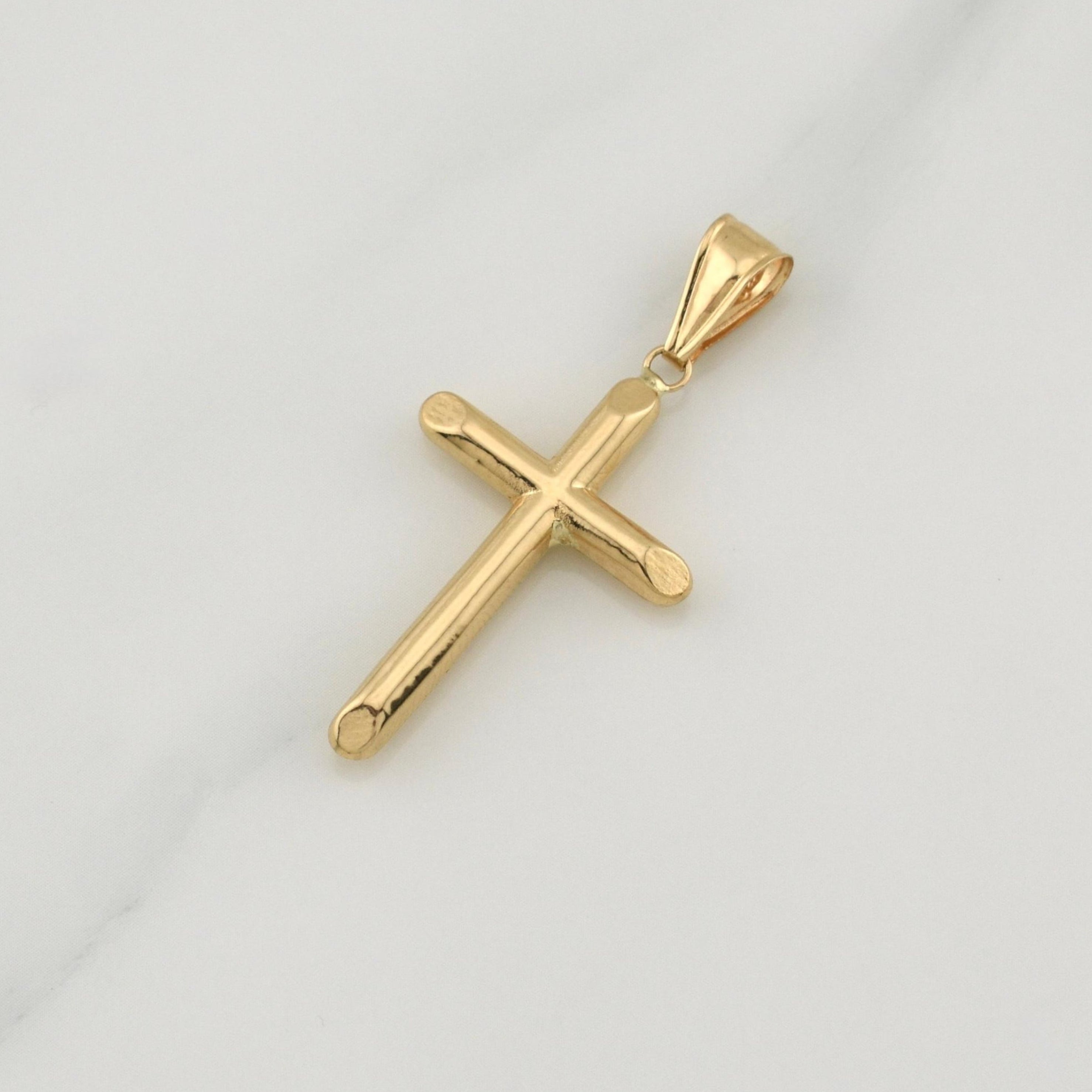 Dije Cruz 1.3 g / 1 3/4 in Oro Amarillo 18K