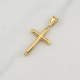 Dije Cruz 1.3 g / 1 3/4 in Oro Amarillo 18K