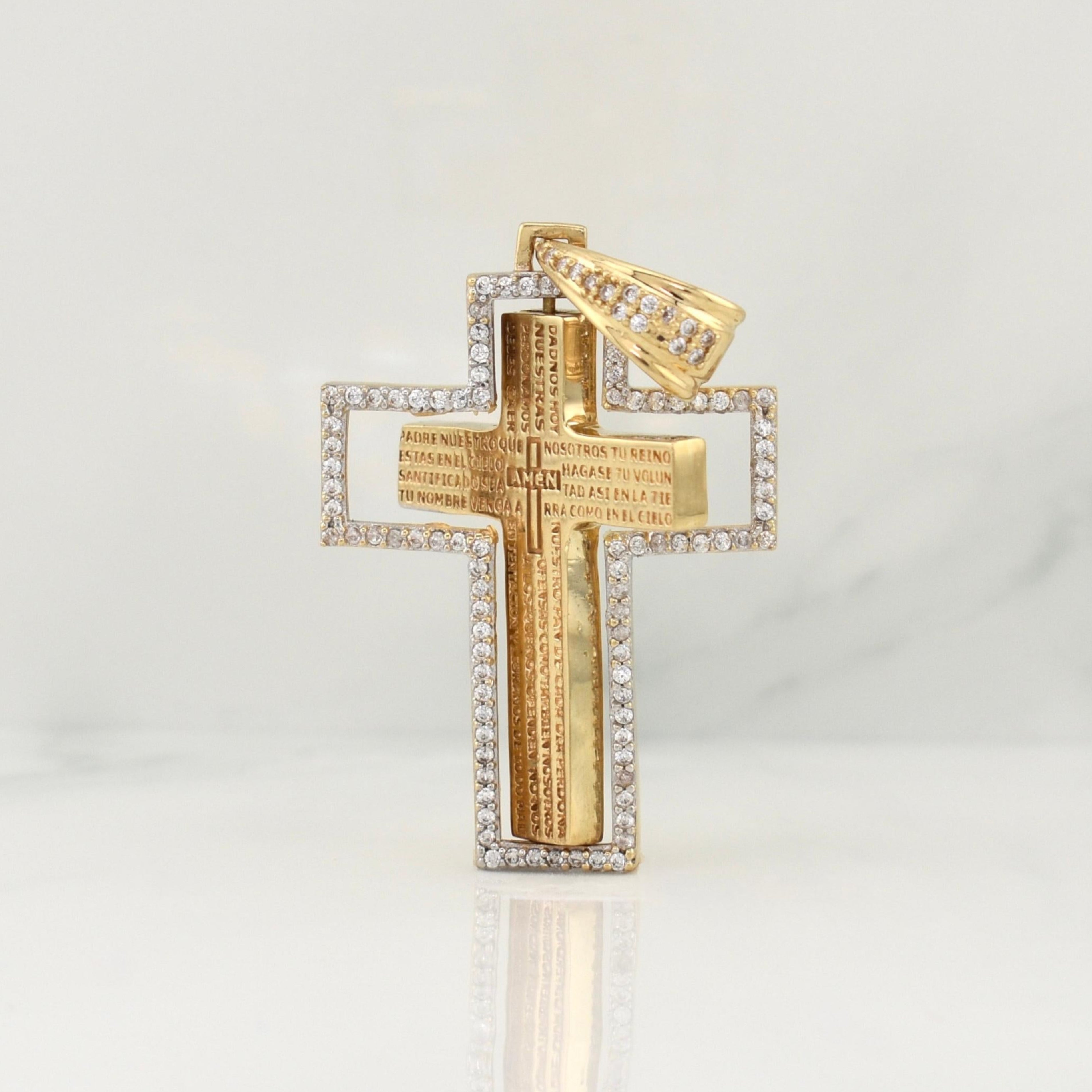 Dije Cruz Articulada 10.25 g / 1 3/4 in Oro Amarillo 18K