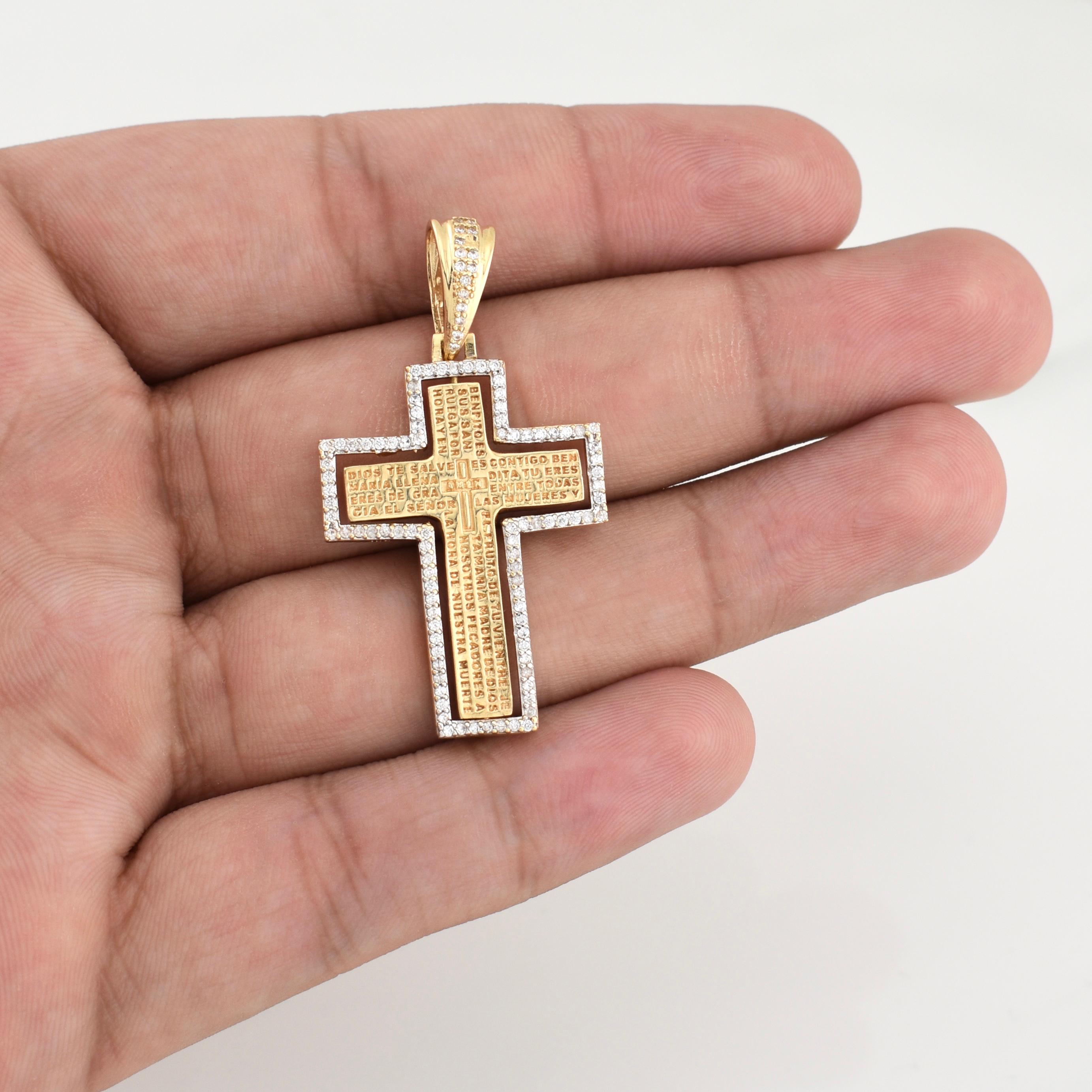 Dije Cruz Articulada 10.25 g / 1 3/4 in Oro Amarillo 18K