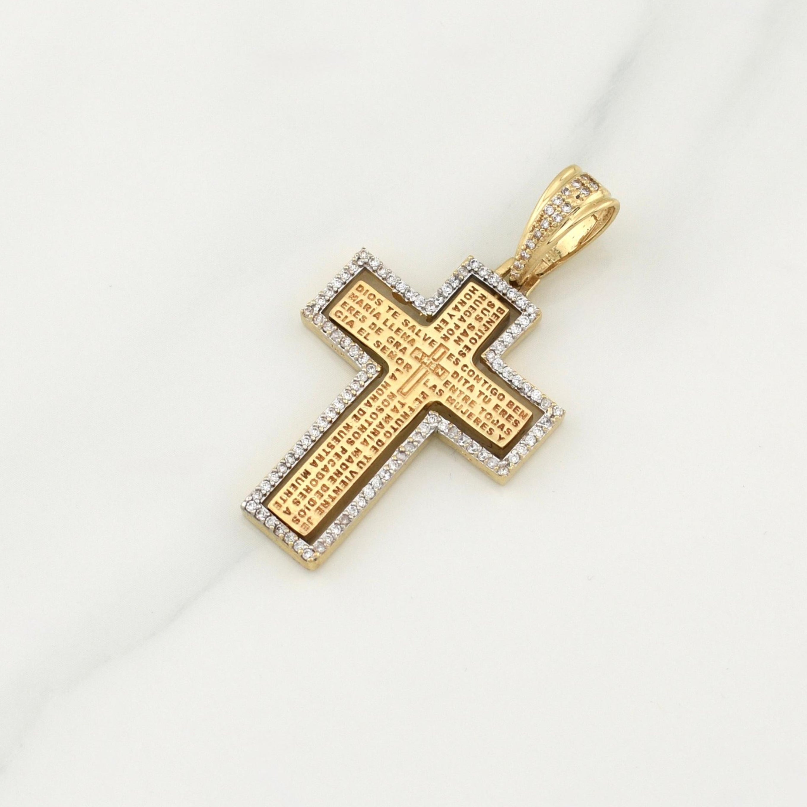 Dije Cruz Articulada 10.25 g / 1 3/4 in Oro Amarillo 18K