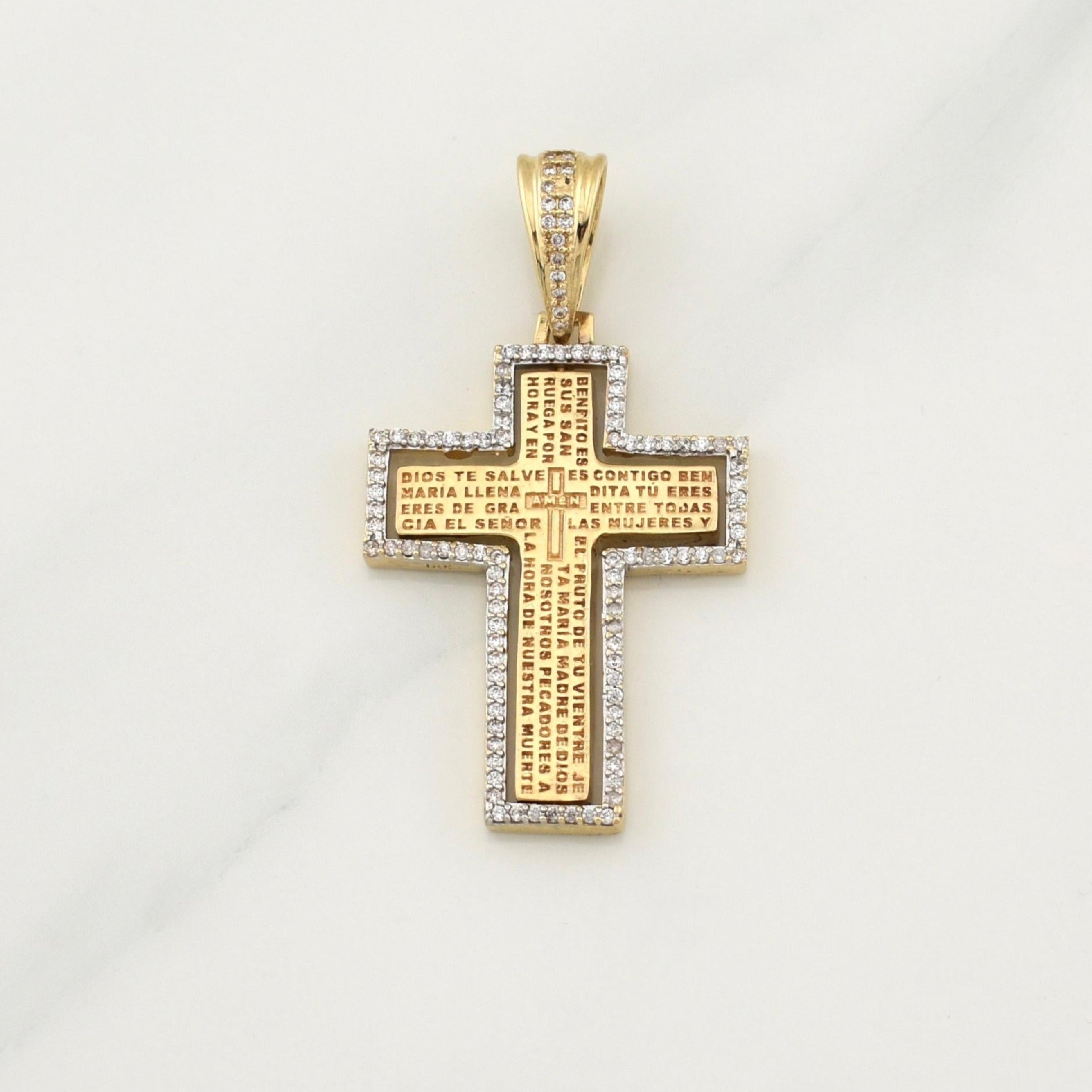 Dije Cruz Articulada 10.25 g / 1 3/4 in Oro Amarillo 18K