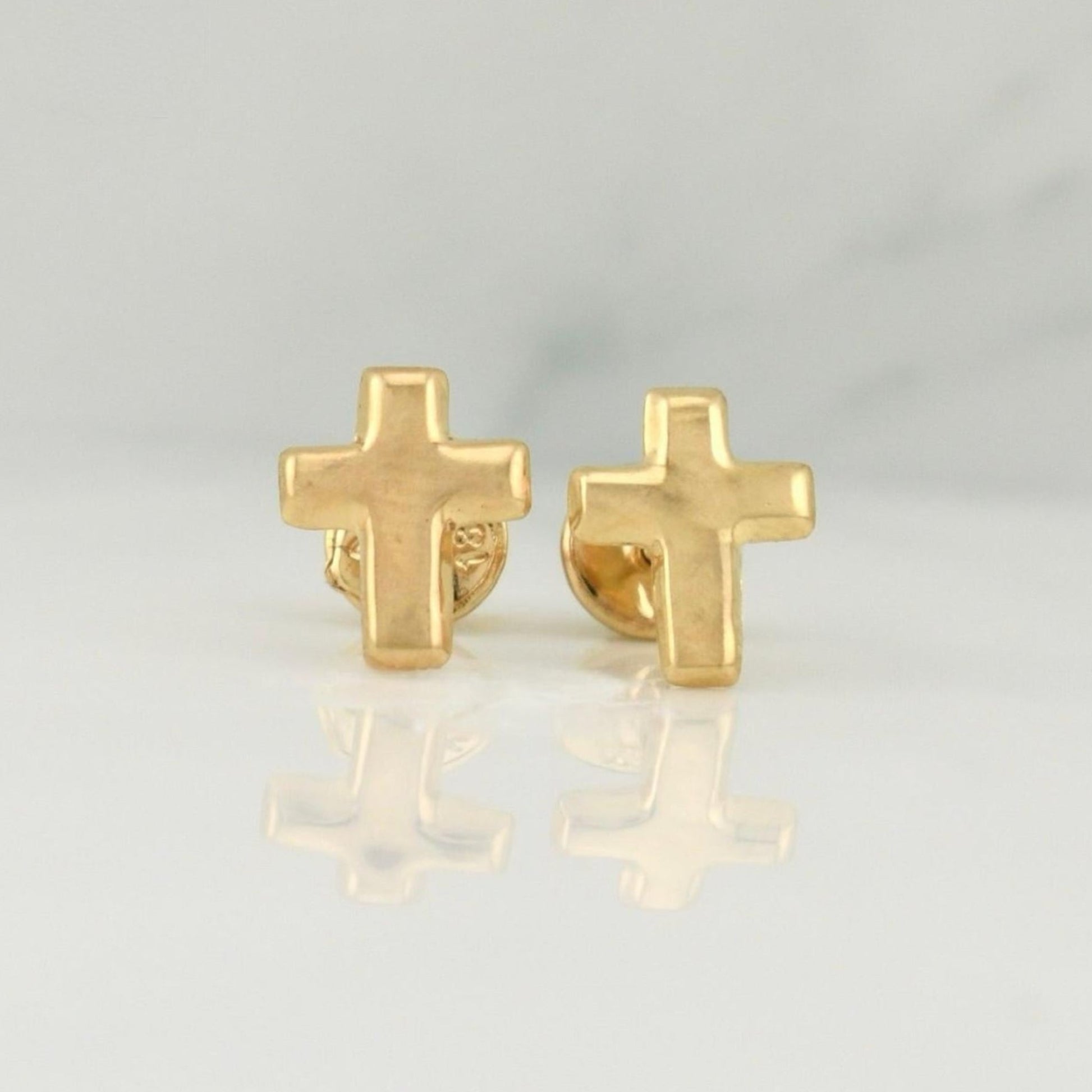 Topos Cruz 0.65 g / in / 9 mm Oro Amarillo 18K