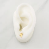 Topos Cruz 0.65 g / in / 9 mm Oro Amarillo 18K