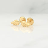 Topos Ala 0.5 g / in / 8 mm Oro Amarillo 18K