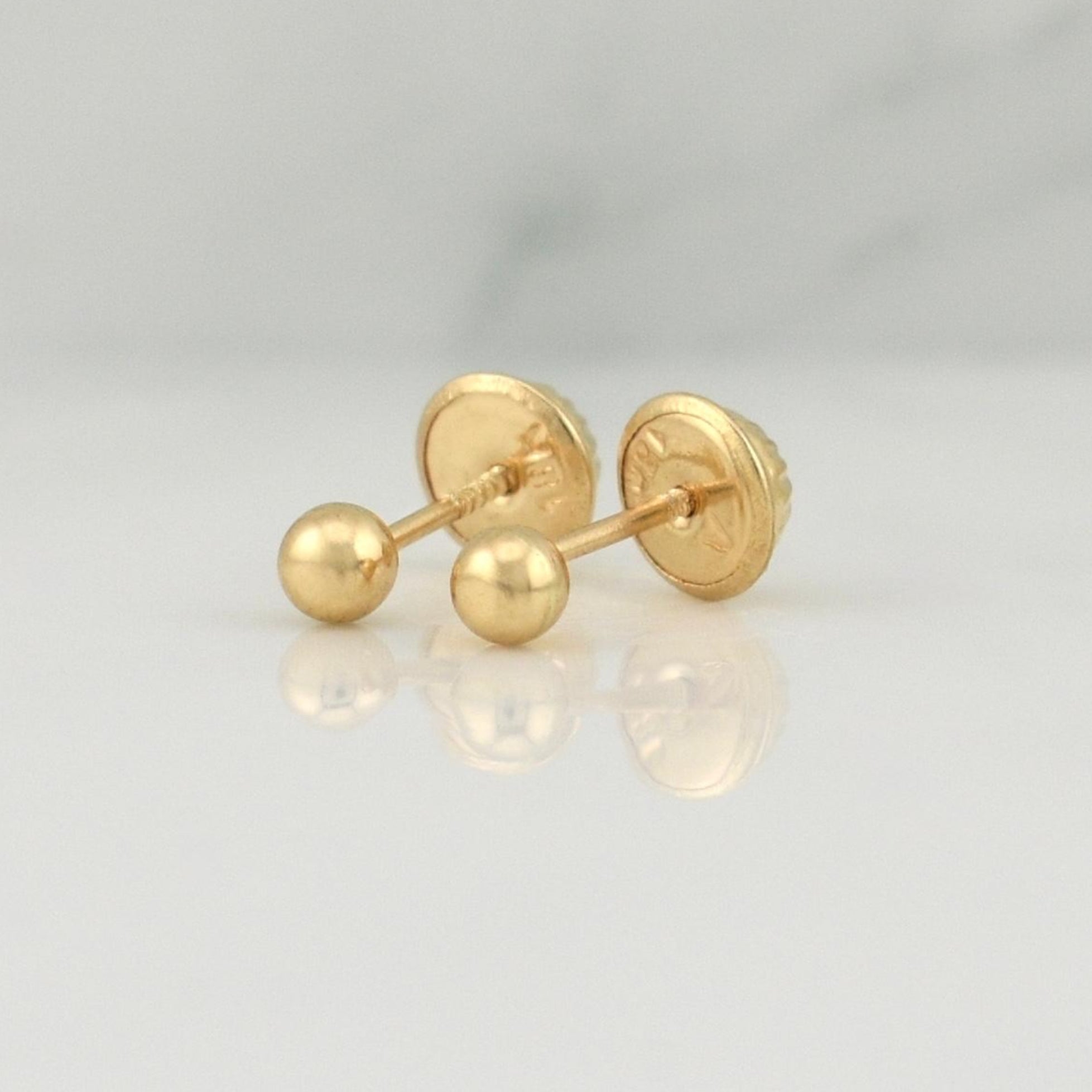 Topos Bola 0.4 g / in / 3 mm Oro Amarillo 18K