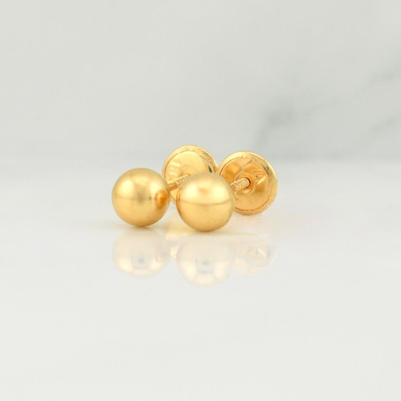 Topos Bola 0.5 g / in / 5 mm Oro Amarillo 18K