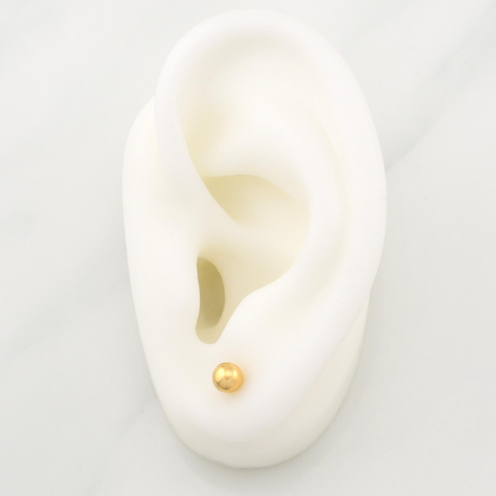 Topos Bola 0.55 g / in / 5 mm Oro Amarillo 18K