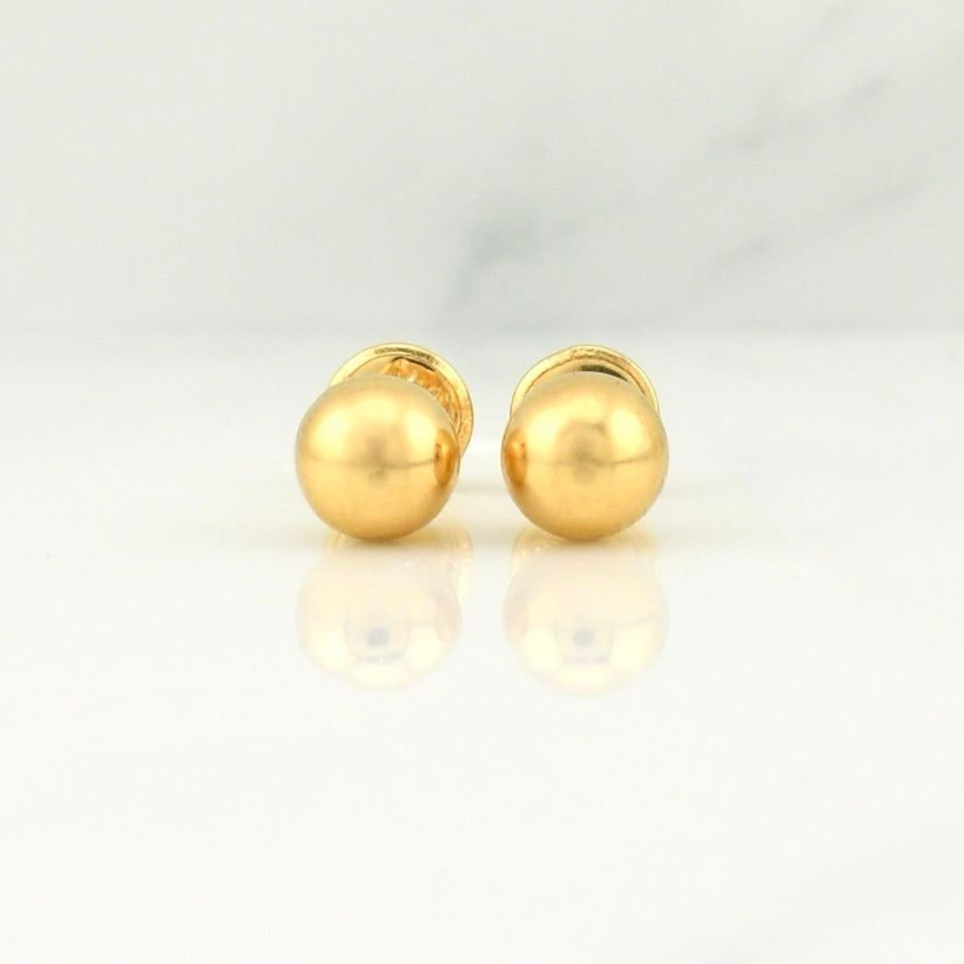 Topos Bola 0.65 g / in / 6 mm Oro Amarillo 18K