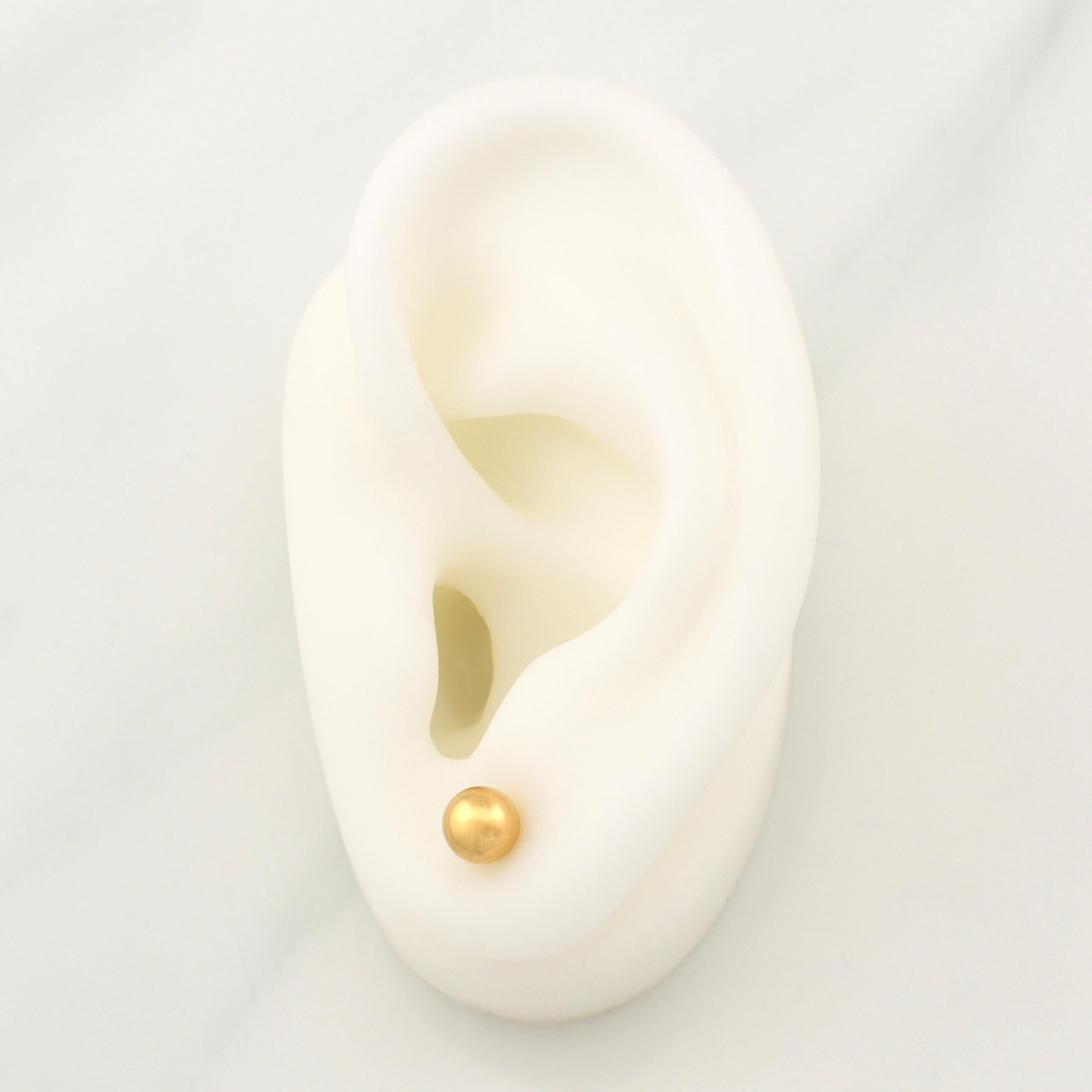 Topos Bola 0.6 g / in / 6 mm Oro Amarillo 18K