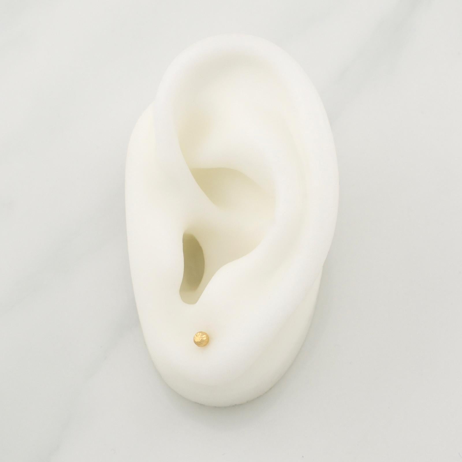 Topos Bola 0.4 g / in / 3 mm Oro Amarillo 18K