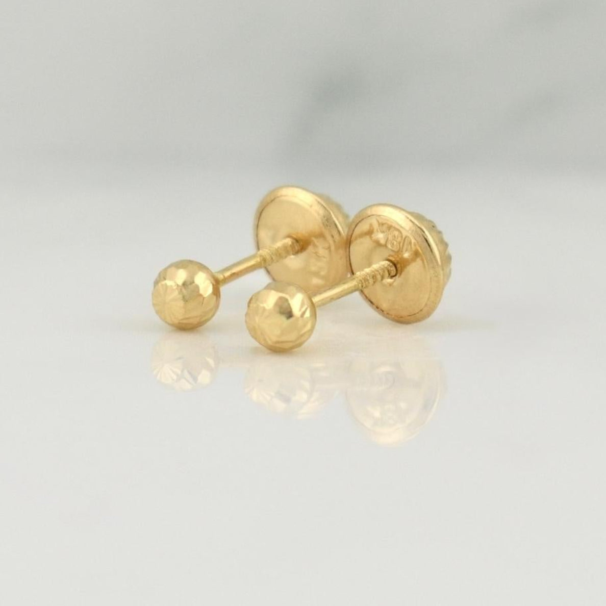 Topos Bola 0.4 g / in / 3 mm Oro Amarillo 18K