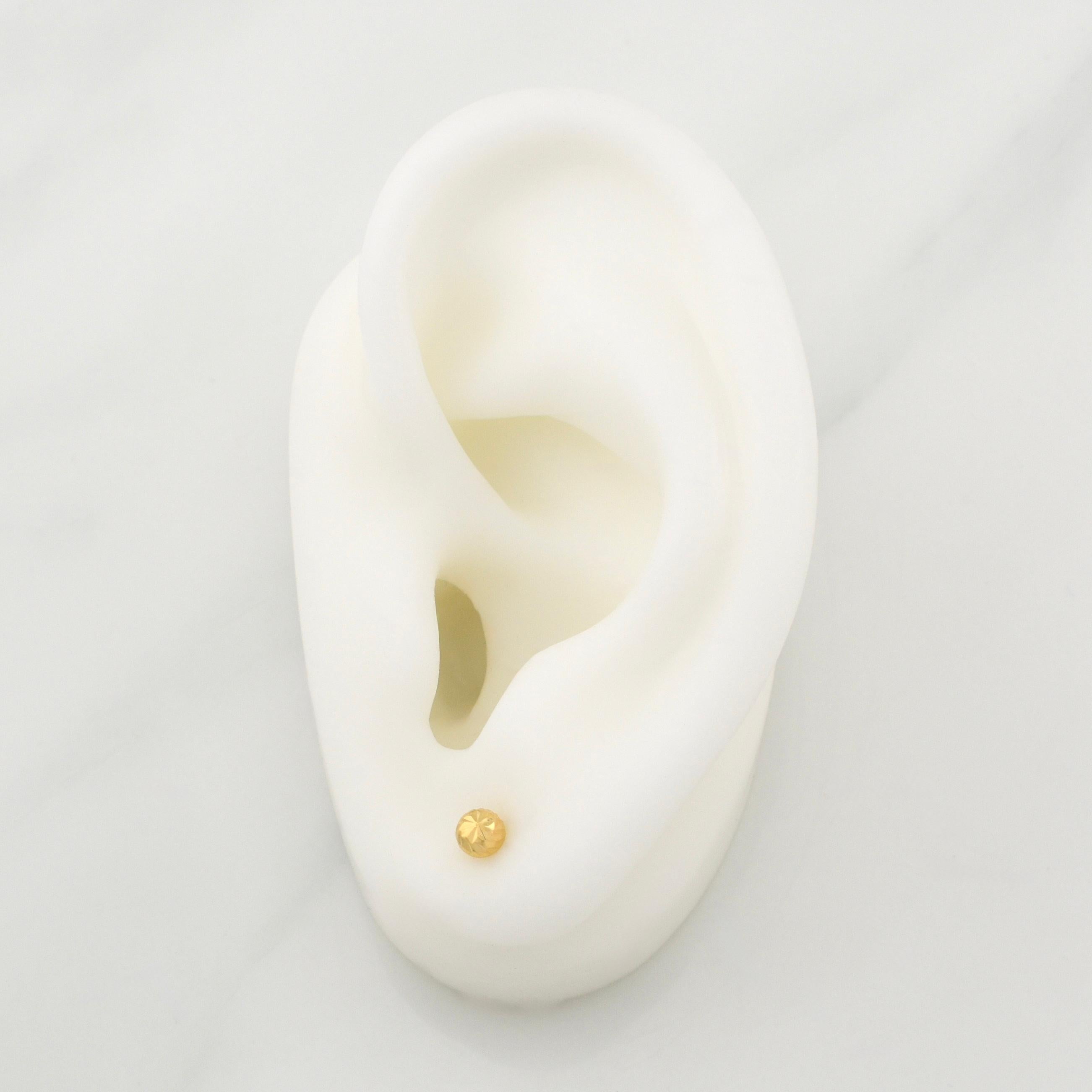 Topos Bola 0.5 g / in / 4 mm Oro Amarillo 18K