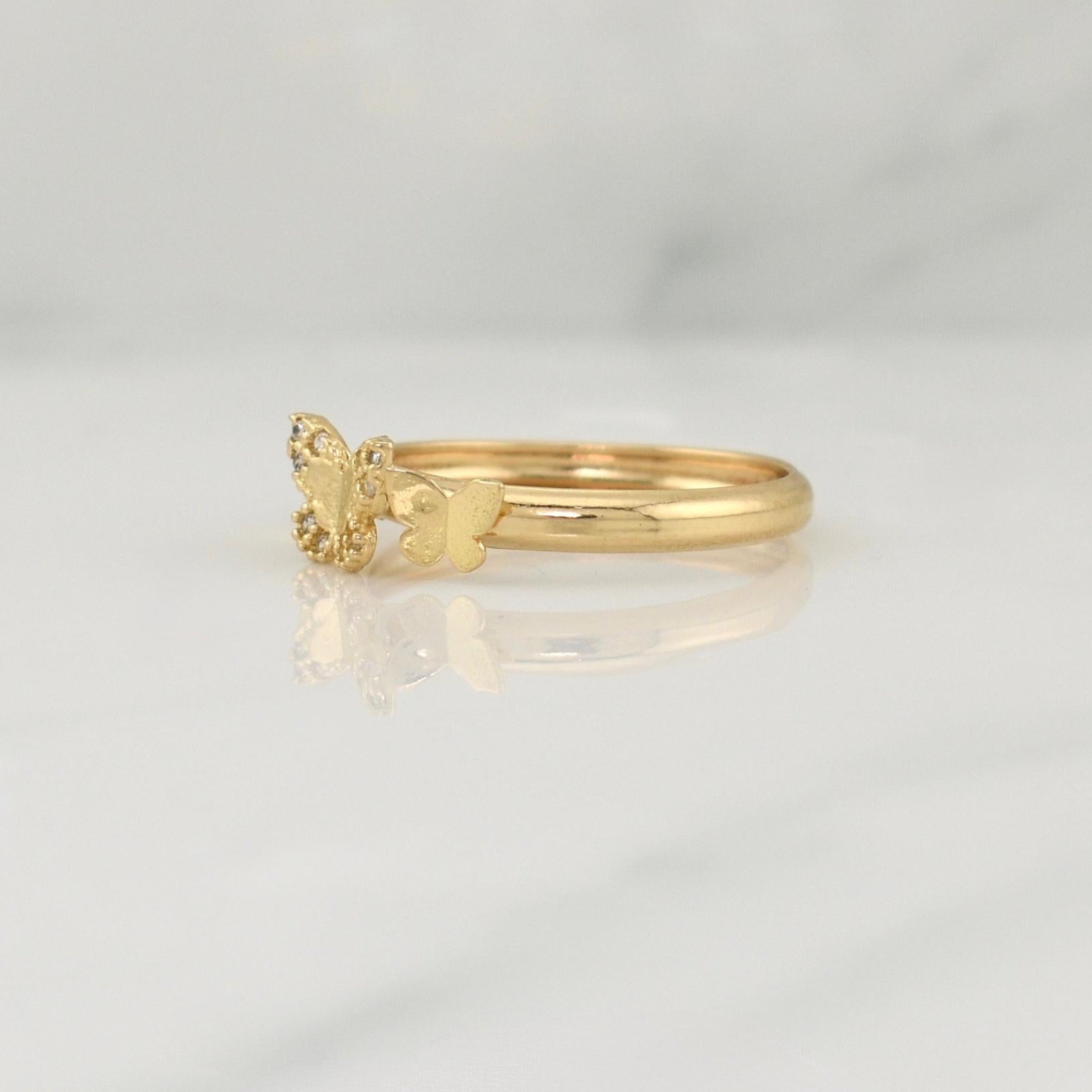 Butterfly Ring 1.25 g / T6 Yellow Gold 18K