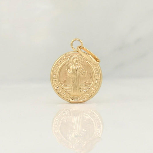 Dije San Benito 0.85 g / 3/4 in Oro Amarillo 18K