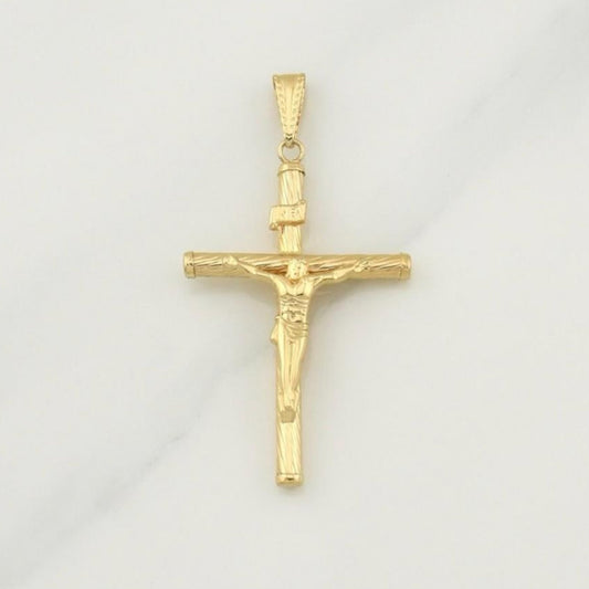 Dije Cruz Cristo 1.65 g / 2 in Oro Amarillo 18K
