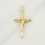 Dije Cruz Cristo 1.65 g / 2 in Oro Amarillo 18K