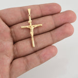 Dije Cruz Cristo 1.65 g / 2 in Oro Amarillo 18K