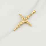 Dije Cruz Cristo 1.7 g / 1 3/4 in Oro Amarillo 18K