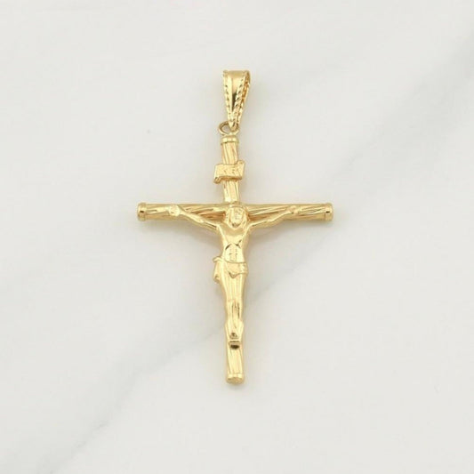 Dije Cruz Cristo 1.7 g / 1 3/4 in Oro Amarillo 18K