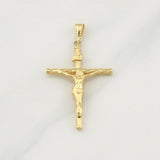 Dije Cruz Cristo 1.7 g / 1 3/4 in Oro Amarillo 18K