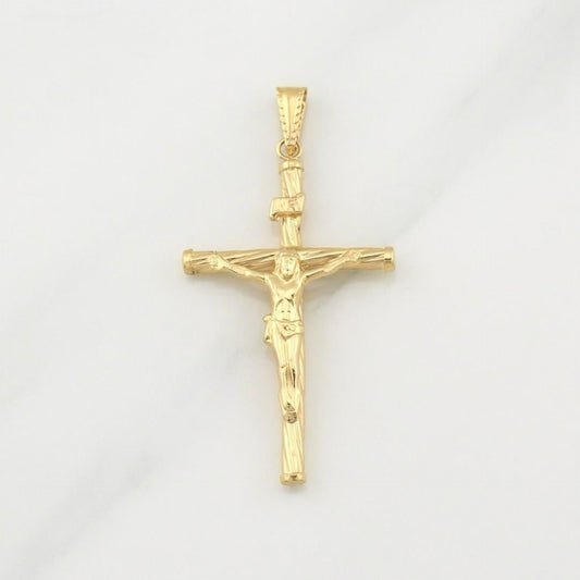 Dije Cruz Cristo 1.7 g / 2 in Oro Amarillo 18K