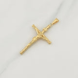 Dije Cruz Cristo 1.9 g / 2 1/4 in Oro Amarillo 18K