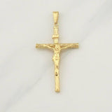 Dije Cruz Cristo 1.9 g / 2 1/4 in Oro Amarillo 18K